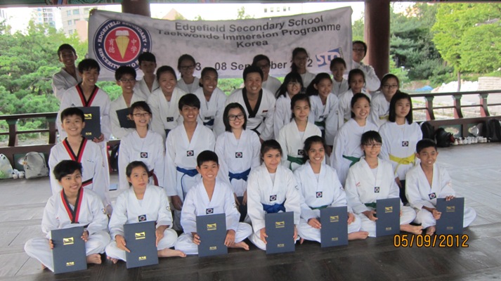 Edgefield Taekwondo Students Visit Korea