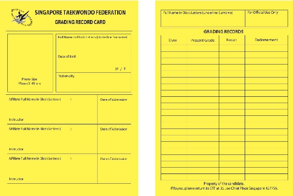 Introduction of New Grading Cards