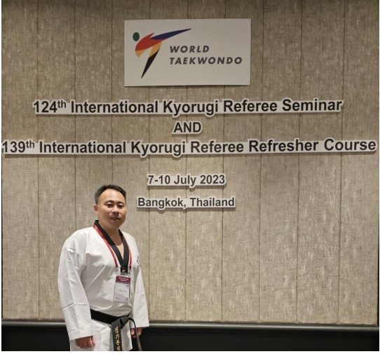 Congratulations to Mr Chong Chih Chung International Kyorugi Referee